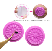 Suport adeziv tip floare cu lipici x10