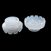 Suport lipici floare alb-transparent - 20buc